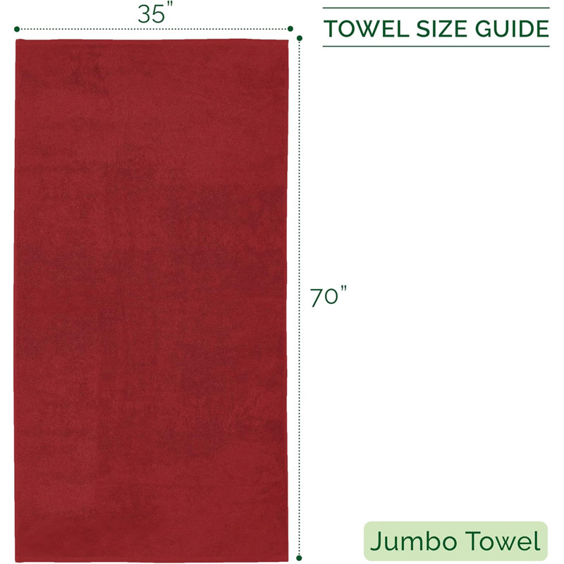 Elegant Comfort 100% Turkish Cotton 4 Lines Viscose Stripe Jumbo Bath Towel - Hotel Spa Quality Extra Large 35 X 70 Inch Bath Towel Soft