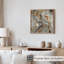 «Abstract Golden Grey Geode I», reproduction d'art moderne sans cadre-959373262