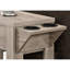 Table d'appoint avec surface en stratifié taupe foncé, pour répondre aux besoins de rangement de la table de salon et de chambre à coucher, stratifié, options améliorant la maison