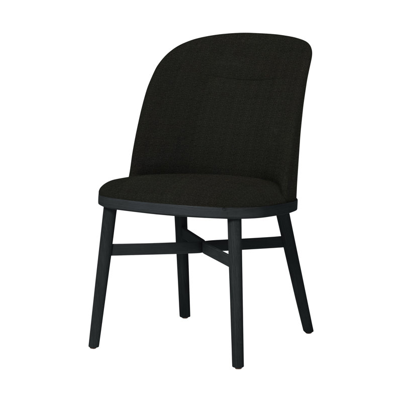 Bund Upholstered Dining Chair, L493 Sanfor Putty 3479, Gray Oak