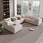 129" Extra-Wide Modular Sectional Sofa - 7-Seater Diamond Weave Polyester-1348457532