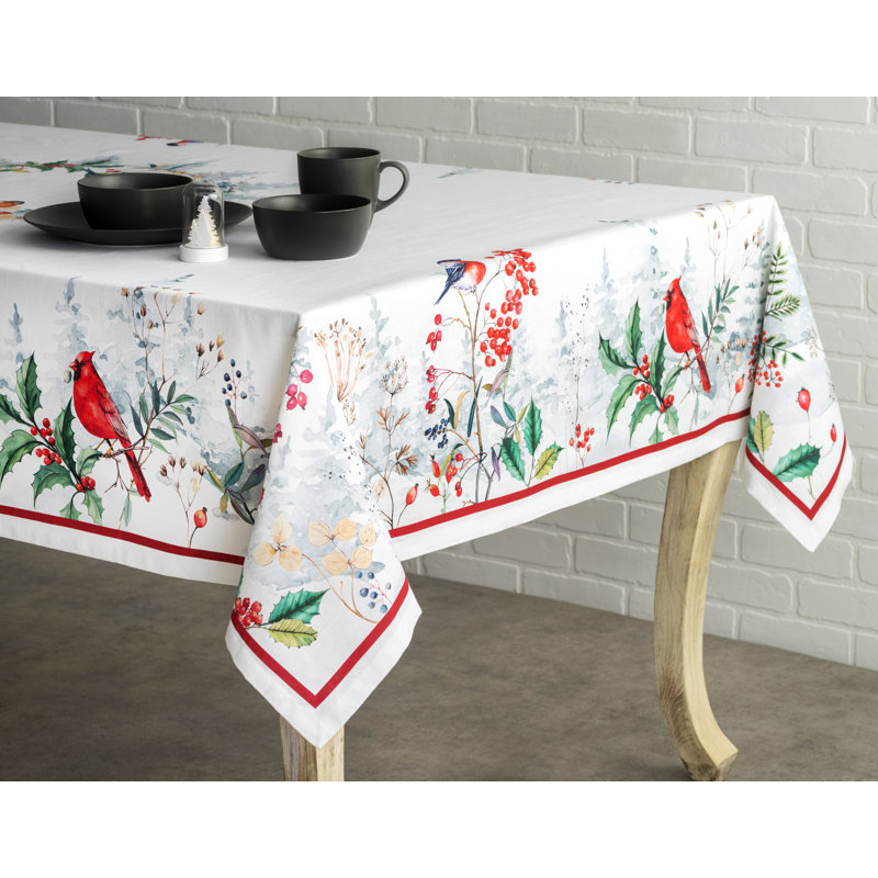 Floral 100% Cotton Tablecloth, 108" x 60", Floral 3