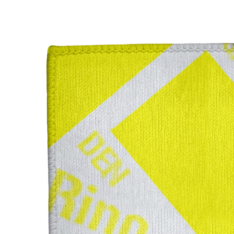 Tapis jaune à tissage plat, Rectangle 3 pi x 5 pi