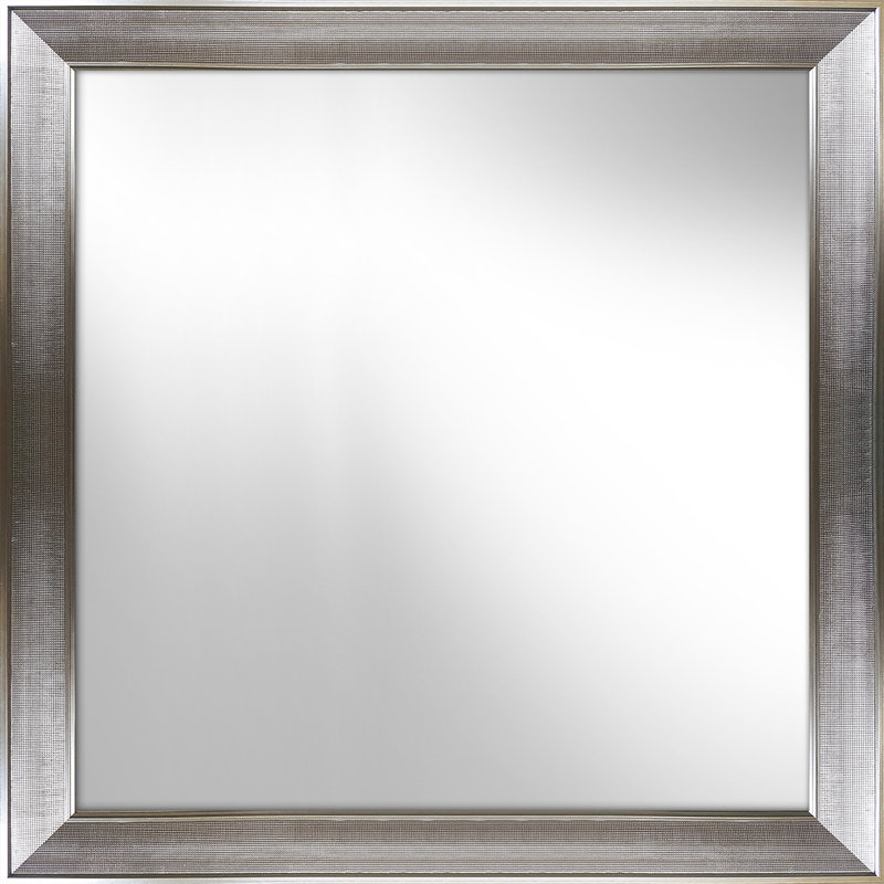 Raven Plastic Flat Leaning Mirror, Nickel
