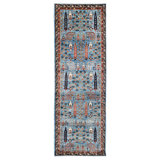 New Turkmen Afghan One-of-a-Kind Runner 2'10" X 8' Area Rug