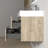 48" Double Bathroom Vanity Wall-mounted Floating vanities with White Resin Stone Top,2 Drawers Modern-291920887
