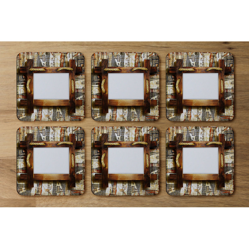 Square 6 Piece Coaster Set