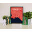 Long Beach City Map - No Frame Print-1185915570