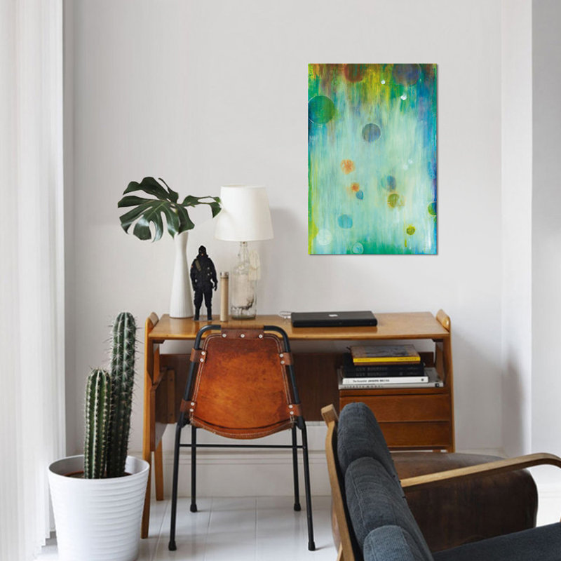 « souffled glass », impression sur toile, H 40 po x l 26 po x P 1,5 po, Pas de tapis, Toile tendue