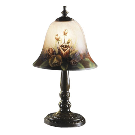 Lampe de table 14" jardin rose Nance