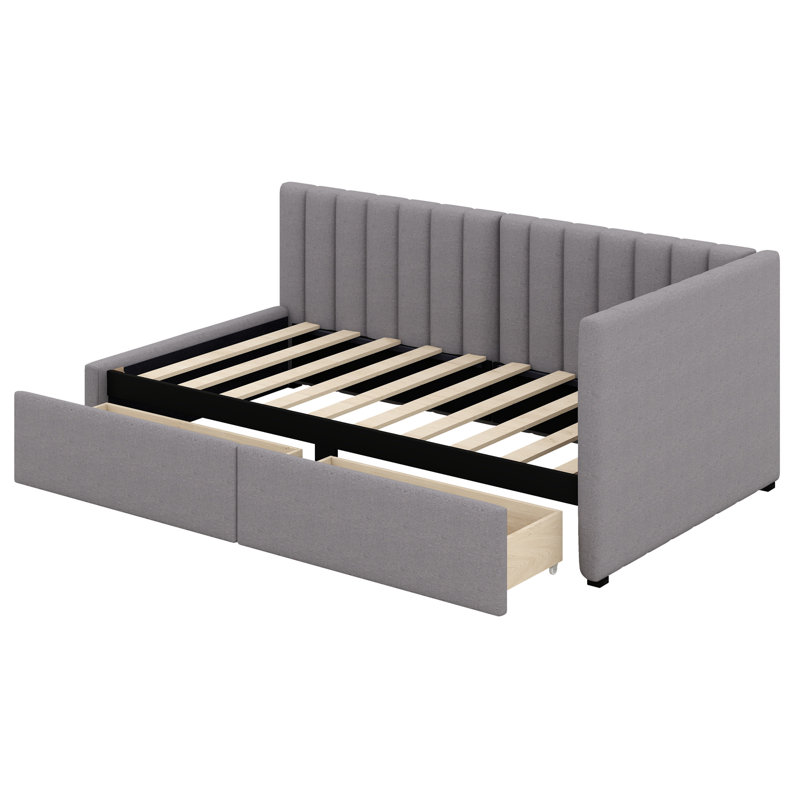 Tikiya Upholstered Daybed, Grey