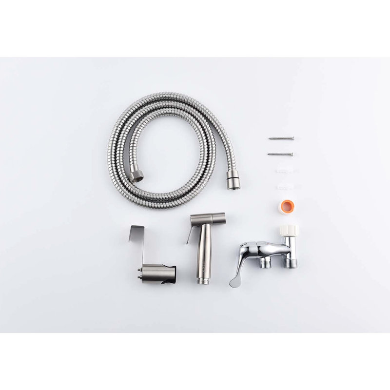 Metal Handheld Toilet Bidet For Personal Hygiene And Family Cleaning, Two Water Modes, 1.67 Lb Silver , Simple Installation,