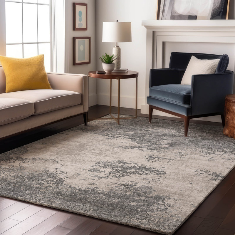 Premium Machine Washable Diskin AMF1027 Modern Rug, Rectangle 5' x 7'6"