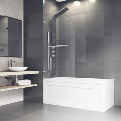 Orion Frameless Hinged Tub Door