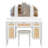 44.37 " Makeup Vanity Desk With 13 Hollywood Bulbs And 3 Lighting Modes