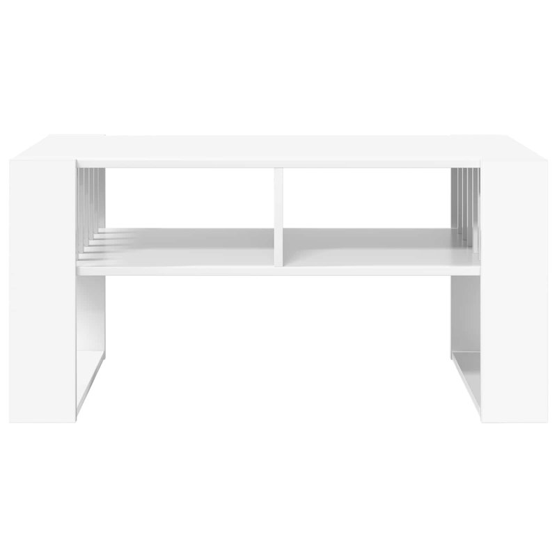 Coffee Table with Storage, White, 45cm. H x 92cm. L x 49.5cm. W