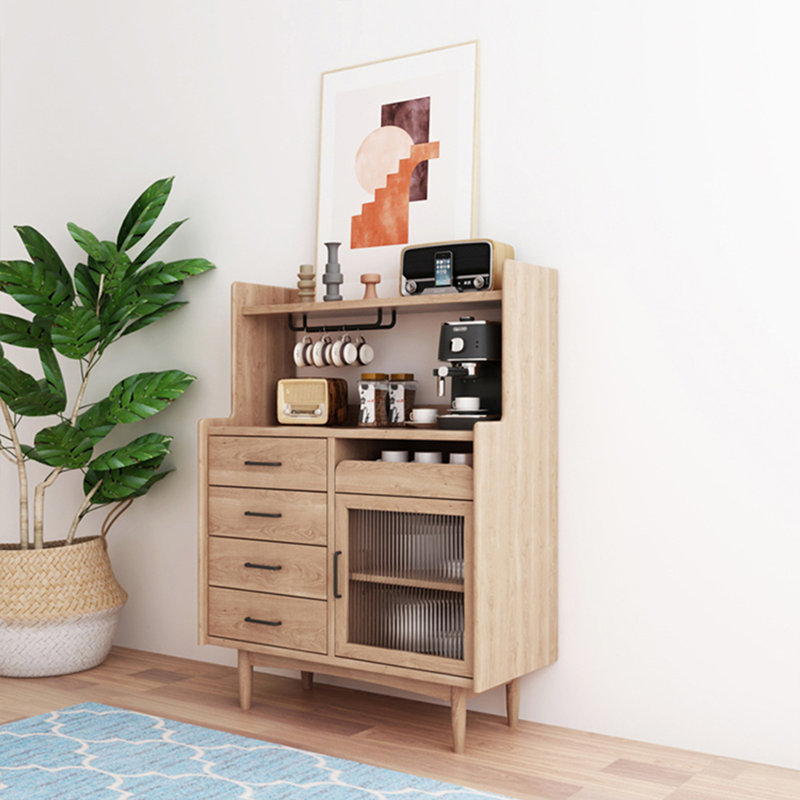 Buffet Modern Burlywood, Burlywood, H 50 po x l 39,37 po x P 16,54 po