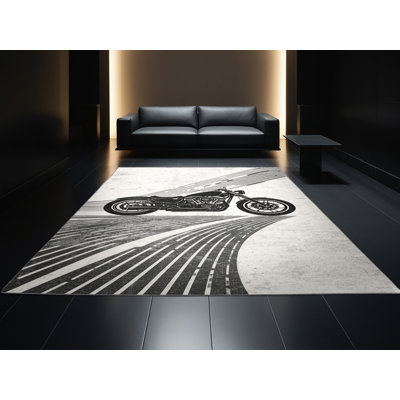 Tapis arc-en-ciel lavable à la machine Cyberpunk