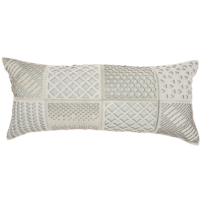 Patchwork Throw Pillow, Celadon