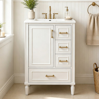 Meuble-lavabo moderne avec portes à fermeture douce