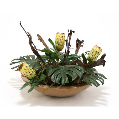 23 " H Faux Plant in Earthenware Planter