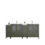  Ensemble de meuble-lavabo double 84 "avec miroir 84"-106870355