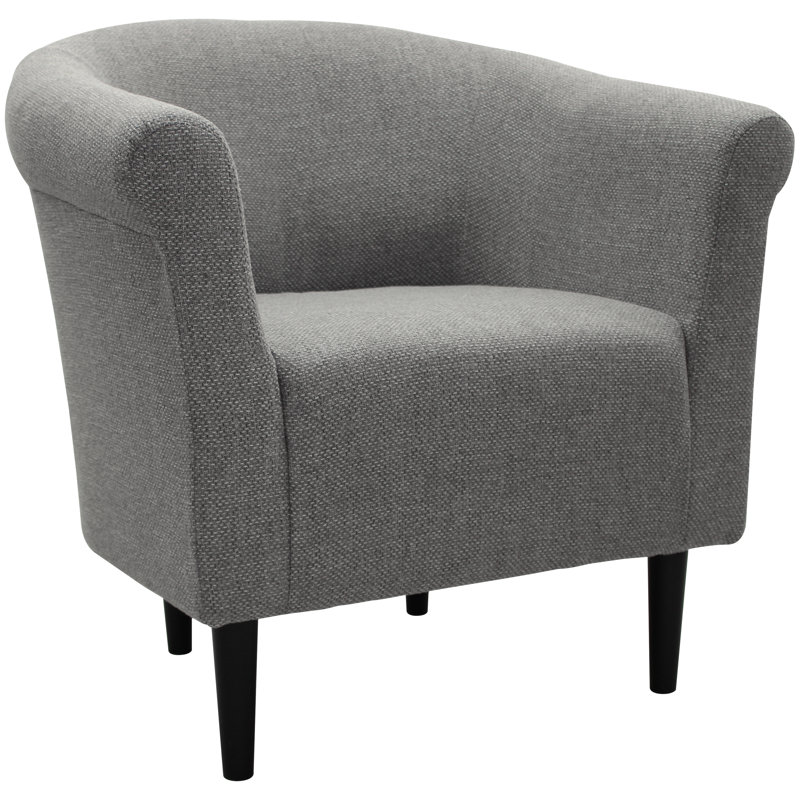 Fauteuil demi-tonneau Slavey, Gris clair