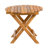 Luna Outdoor Acacia Wood Chaise Lounge & Foldable Side Table Set With Cushion