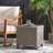 Charmante table d'appoint en rotin de polyéthylène pour une oasis extérieure, rehaussant le style et la fonctionnalité