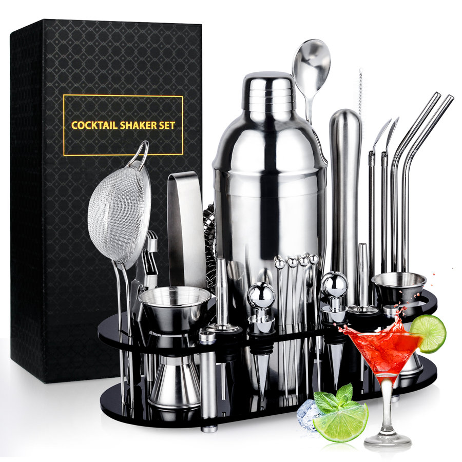 Prep & Savour 25 Piece Stainless Steel Bar Tool Set