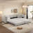 97.7" Velvet Upholstered Sleeper Sofa, King-Size Pull-Out Sofa Bed, 4-Seater Chesterfield Sofa with 2 Pillows, Gray-1173878780