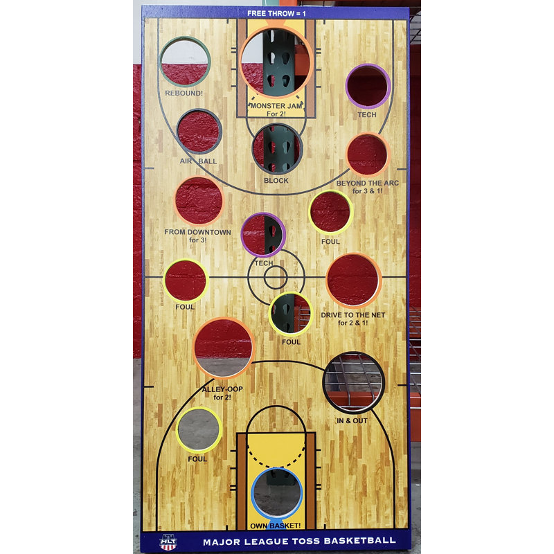 Basketball Bean Bag Toss Game