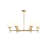 Rigsby Six-Light Brushed Gold Medium Chandelier-127380312