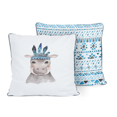 Holmes Geometric Square Cushion
