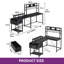 Metal Base Computer Desk with Power Outlet-1009136429
