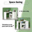 Bureau d'angle rotatif (sans tabourets)-1766580288
