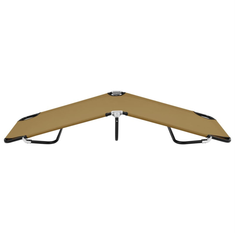 Natchez Folding Sunlounger Outdoor Cot, Taupe
