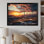 «Sunset Wind Turbines Mountain View V - Wind Turbines», art mural