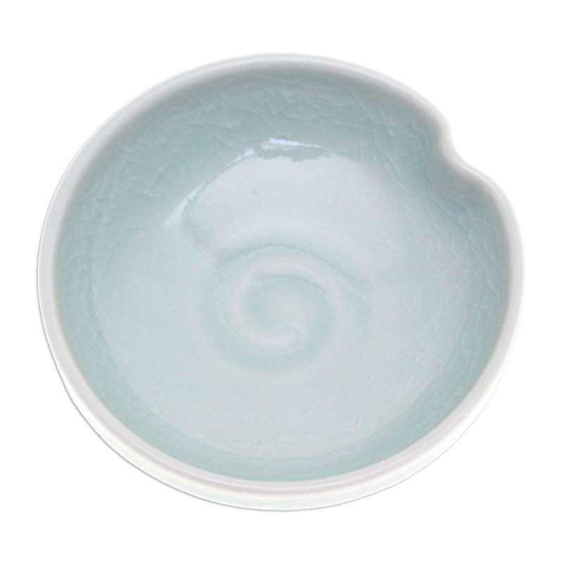 Highland Dunes Plainfield Celadon Ceramic Platter
