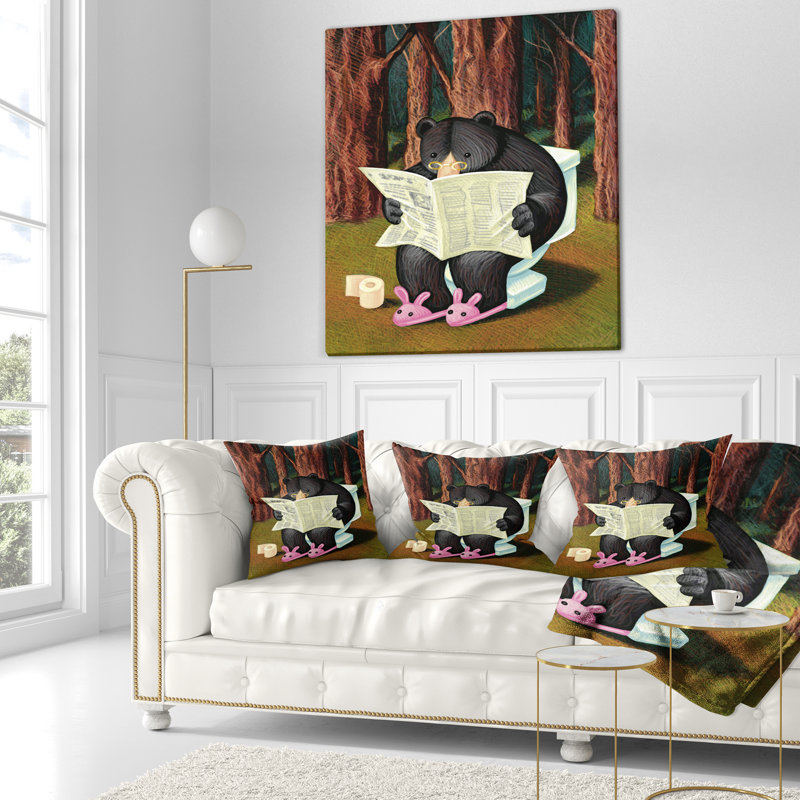 Housse et insert d'oreiller carré Designart, 16 po x 1 po, Coussin décoratif