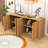 Elegant Wave Panel Storage Cabinet – Durable Sideboard-1318024236