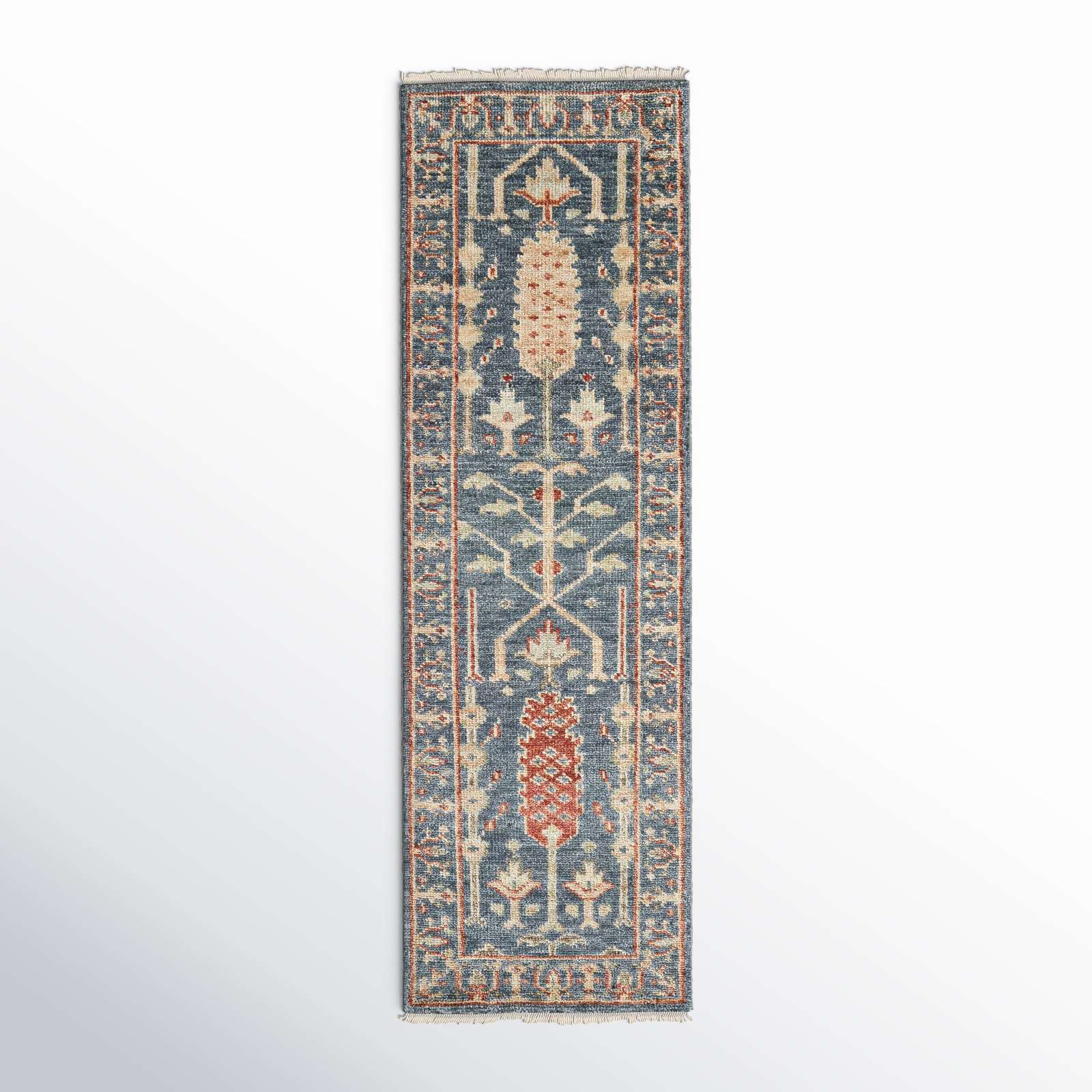 Brandonville Handmade Wool Rug, Runner 2'6" x 8'