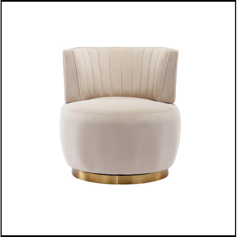 Baril pivotant avec siège large Canterbury, Beige