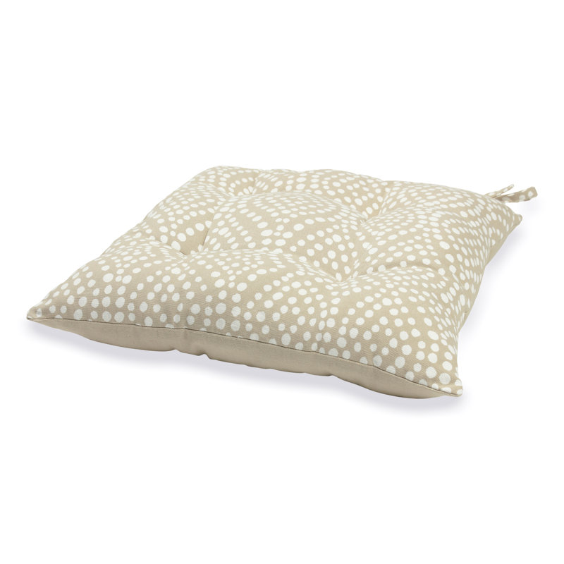 Pintuck Seat Cushion, Natural