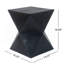 Table d'appoint en béton noir Prismatic Symmetry