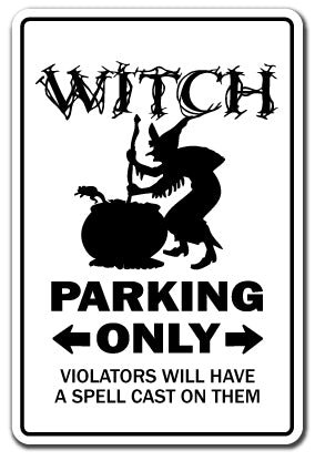 Witch Parking Decal