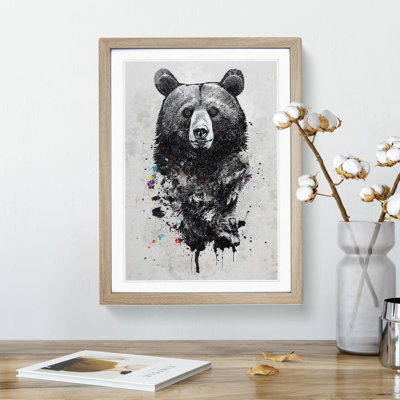 Graffiti Bear No.1 - Single Picture Frame Print