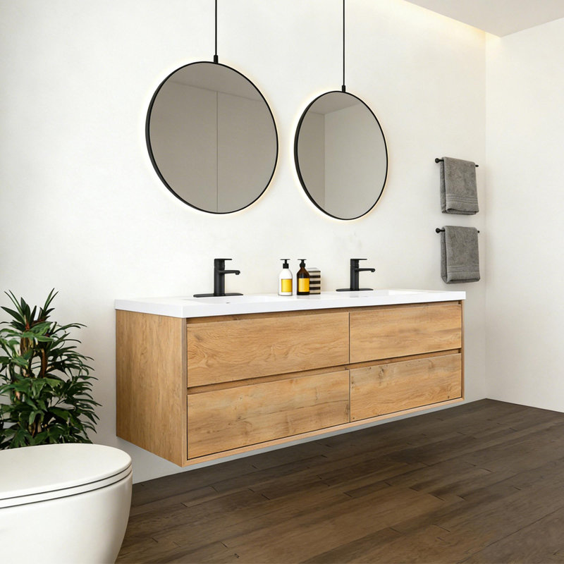 Meuble-lavabo élégant, 72"
