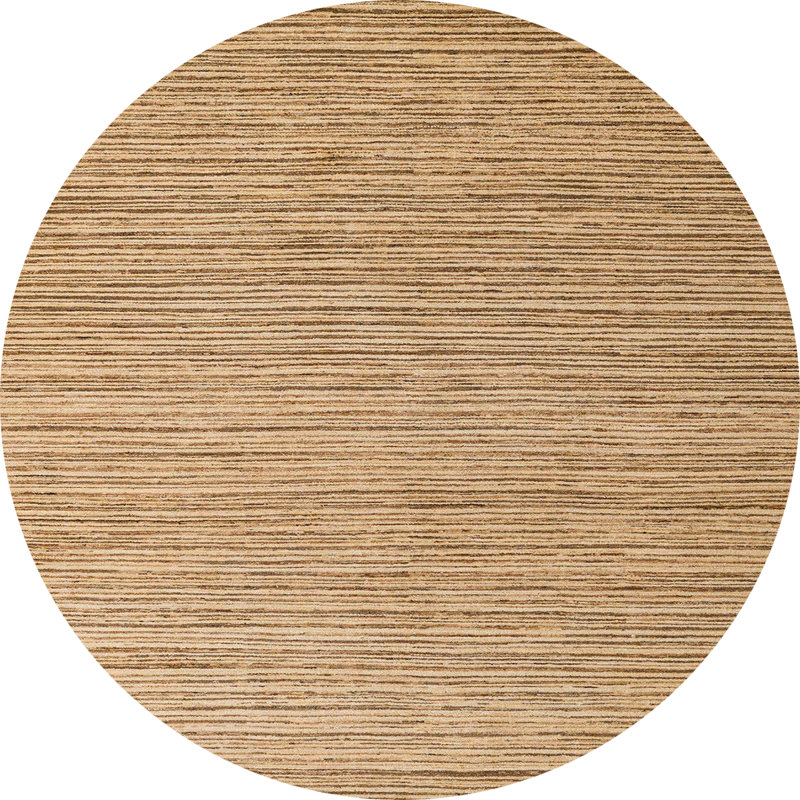 Tapis décoratif multicolore à motif abstrait, Rond 4 pi