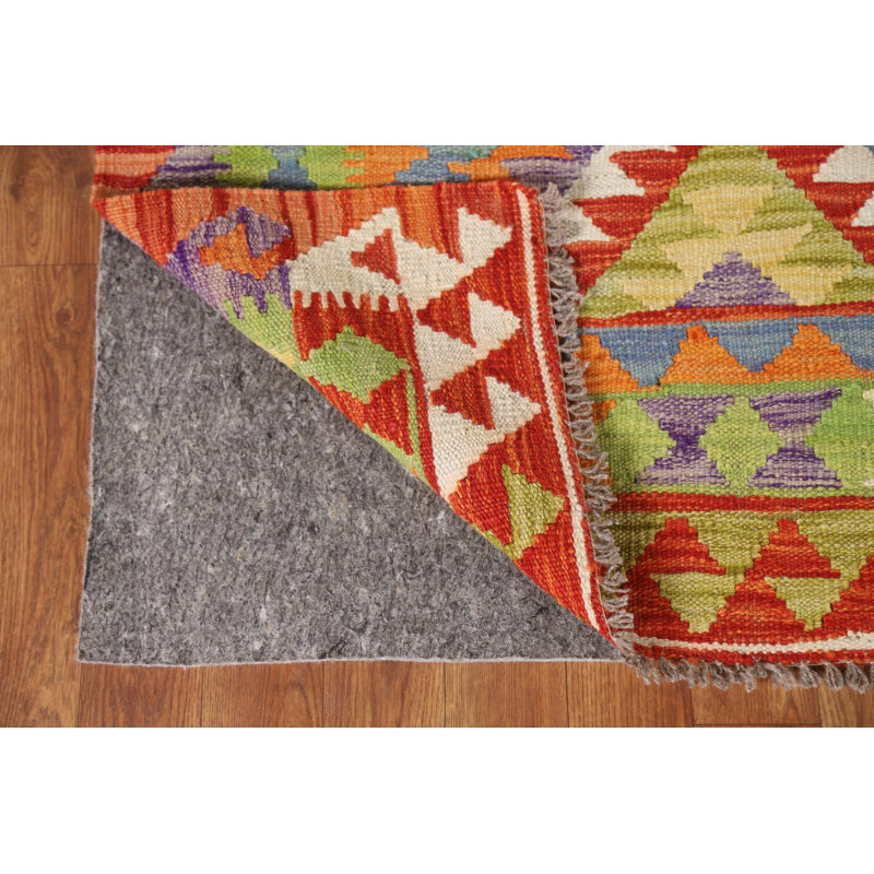 Multolor Kilim Reversible Wool Rug 4x6